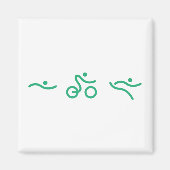 Ein tolles Triathlon-Geschenk für Ihren Freund ode Magnet (Vorne)