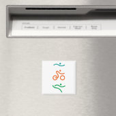 Ein tolles Triathlon Geschenk für Ihren Freund ode Magnet (In Situ (Geschirrspüler))
