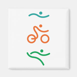Ein tolles Triathlon Geschenk für Ihren Freund ode Magnet