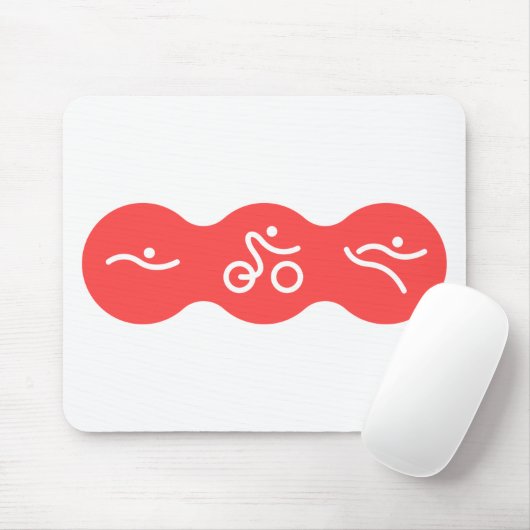 Ein tolles Triathlon-Geschenk für Ihren Freund ode Mousepad (Mit Mouse)
