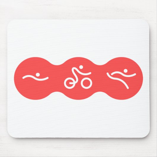 Ein tolles Triathlon-Geschenk für Ihren Freund ode Mousepad (Vorne)