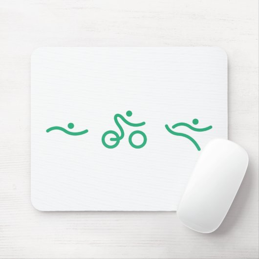 Ein tolles Triathlon-Geschenk für Ihren Freund ode Mousepad (Mit Mouse)