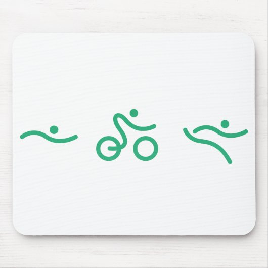 Ein tolles Triathlon-Geschenk für Ihren Freund ode Mousepad (Vorne)
