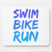 Ein tolles Triathlon-Geschenk für Ihren Freund ode Mousepad (Vorne)