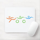 Ein tolles Triathlon-Geschenk für Ihren Freund ode Mousepad (Mit Mouse)