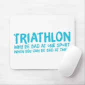 Ein tolles Triathlon-Geschenk für Ihren Freund ode Mousepad (Mit Mouse)
