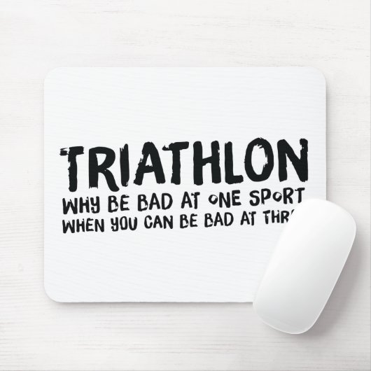 Ein tolles Triathlon-Geschenk für Ihren Freund ode Mousepad (Mit Mouse)