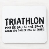 Ein tolles Triathlon-Geschenk für Ihren Freund ode Mousepad (Vorne)
