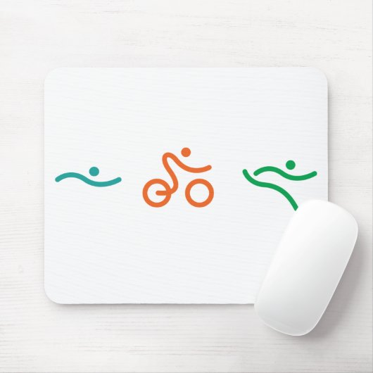 Ein tolles Triathlon-Geschenk für Ihren Freund ode Mousepad (Mit Mouse)
