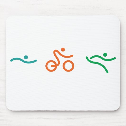 Ein tolles Triathlon-Geschenk für Ihren Freund ode Mousepad (Vorne)