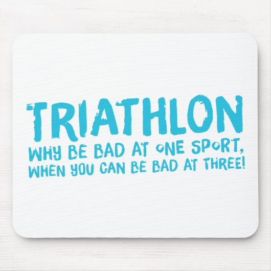 Ein tolles Triathlon-Geschenk für Ihren Freund ode Mousepad (Vorne)