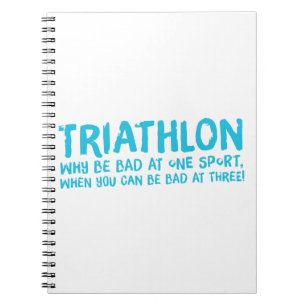 Ein tolles Triathlon-Geschenk für Ihren Freund ode Notizblock