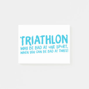 Ein tolles Triathlon-Geschenk für Ihren Freund ode Post-it Klebezettel