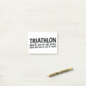Ein tolles Triathlon-Geschenk für Ihren Freund ode Post-it Klebezettel (Auf Schreibtisch)