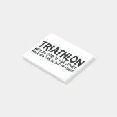 Ein tolles Triathlon-Geschenk für Ihren Freund ode Post-it Klebezettel (angewinkelt)