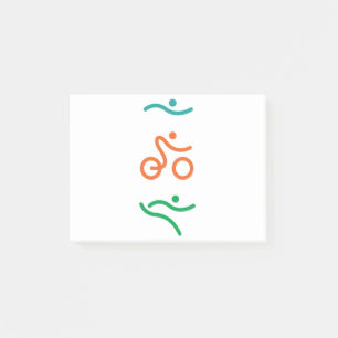Ein tolles Triathlon Geschenk für Ihren Freund ode Post-it Klebezettel