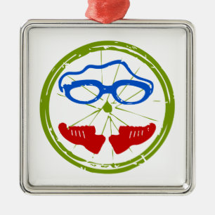 Ein tolles Triathlon-Geschenk für Ihren Freund ode Silbernes Ornament