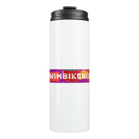 Ein tolles Triathlon-Geschenk für Ihren Freund ode Thermosbecher (Vorderseite)
