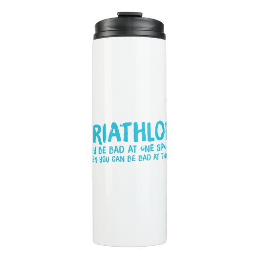 Ein tolles Triathlon-Geschenk für Ihren Freund ode Thermosbecher (Vorderseite)