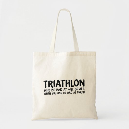 Ein tolles Triathlon-Geschenk für Ihren Freund ode Tragetasche (Vorne)