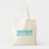 Ein tolles Triathlon-Geschenk für Ihren Freund ode Tragetasche (Vorne)