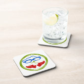 Ein tolles Triathlon-Geschenk für Ihren Freund ode Untersetzer (Rechte Seite)