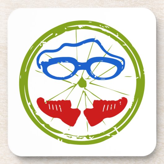 Ein tolles Triathlon-Geschenk für Ihren Freund ode Untersetzer (Vorderseite)