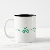 Ein tolles Triathlon-Geschenk für Ihren Freund ode Zweifarbige Tasse (Links)