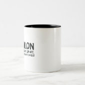 Ein tolles Triathlon-Geschenk für Ihren Freund ode Zweifarbige Tasse (Mittel)