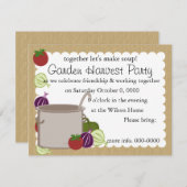 Ein Topf Suppe Einladung (Vorne/Hinten)