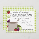 Ein Topf Suppe Einladung (Vorne/Hinten)