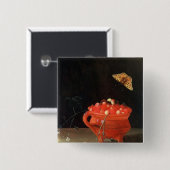 Ein Topf Walderdbeeren Button (Vorne & Hinten)