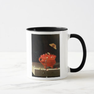 Ein Topf Walderdbeeren Tasse