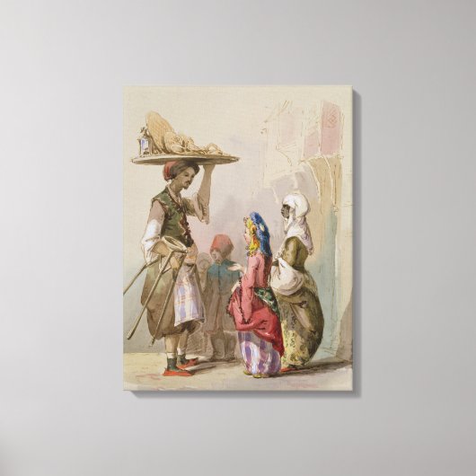 Ein Topfverkäufer, c.1855 Leinwanddruck (Vorderseite)