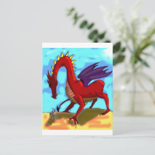 Ein törichter Ritter Postkarte (Stehend Vorderseite)