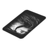 ein Tornado auf einer Straße in realistischem Stil Magnet (Linke Seite)