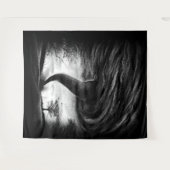 ein Tornado auf einer Straße in realistischem Stil Wandteppich (Vorderseite (Horizontal))