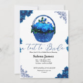 Ein Tost zum Bräunen Eimer florales Brautparty Einladung (Vorderseite)