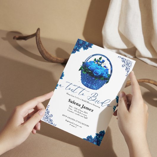 Ein Tost zum Bräunen Eimer florales Brautparty Einladung