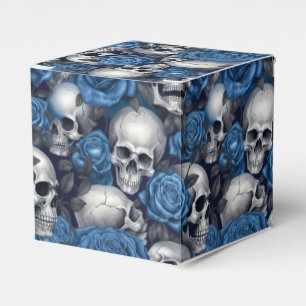 Ein Totenkopf und Rosen Serien-Design 12 Geschenkschachtel