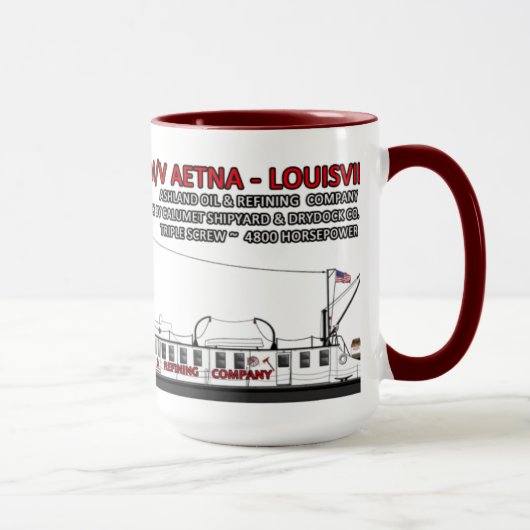 Ein Towboat genannt Aetna-Louisville Tasse (Rechts)