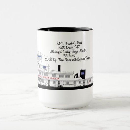 Ein Towboat genannt Frank C. Rand Tasse (Zentrum)