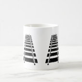 Ein Track-Mind-Add-Name personalisieren Funny Trai Kaffeetasse (Mittel)