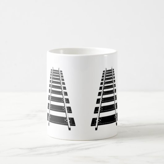 Ein Track-Mind-Add-Name personalisieren Funny Trai Kaffeetasse (Mittel)