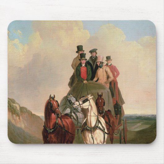 Ein Trainer und vier auf einer offenen Straße Mousepad (Vorne)