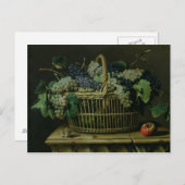 Ein Traubenkorb Postkarte (Vorne/Hinten)