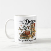 Ein Traum des Buches Lover Kaffeetasse (Links)