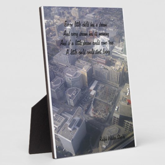 Ein Traum eines Kindes Fotoplatte (Seite)