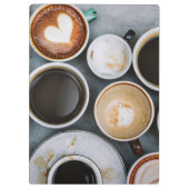 Ein Traum für Kaffee Klemmbrett (Rückseite)