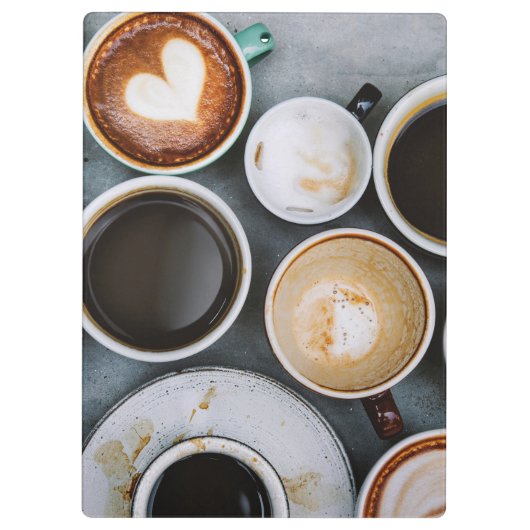 Ein Traum für Kaffee Klemmbrett (Rückseite)